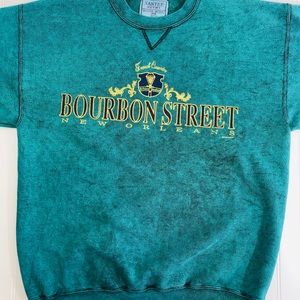 Vintage Bourbon Street New Orleans Crewneck Large